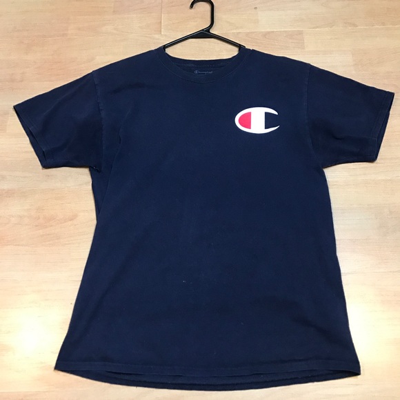 dark blue champion shirt